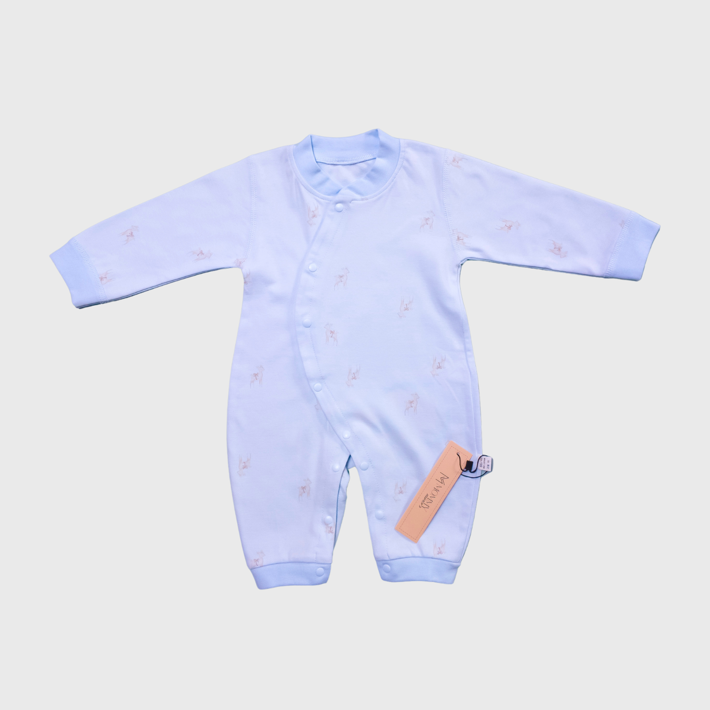 Sky Blue Soft Cotton Baby Romper