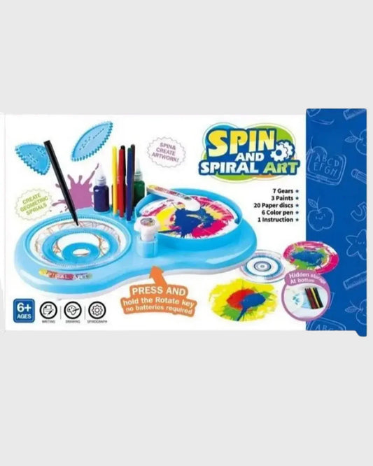 SPIN & SPIRAL ART Kit - Mess-Free, Motorized Geometric Art Studio