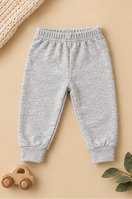 Solid Jogger Pants, Pack of 3 (Ivory, Orange, Grey)