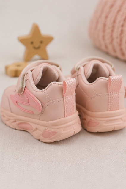 Girls’ Pink Sporty Sneakers