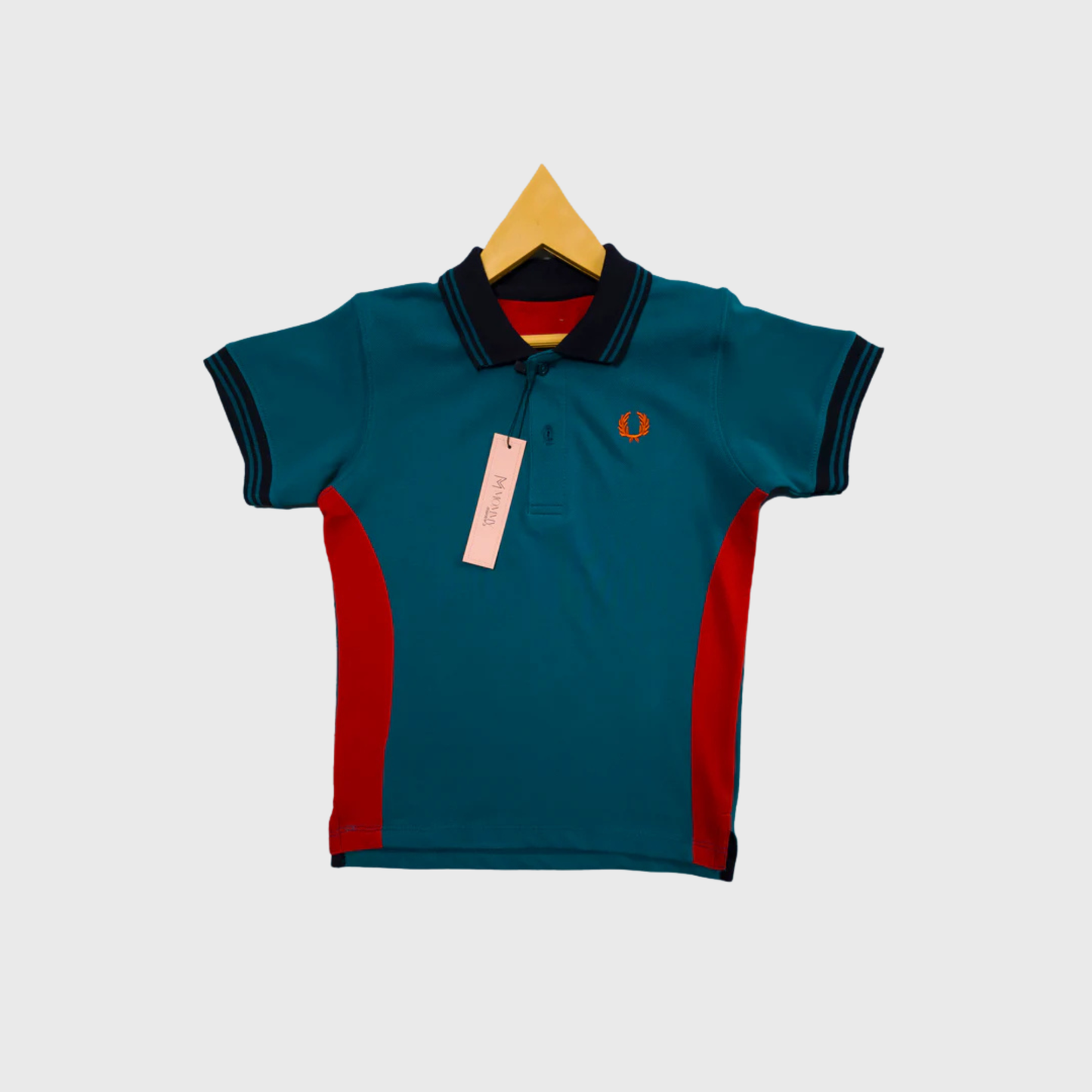 Green and Red Polo Shirt | 2-14 Years