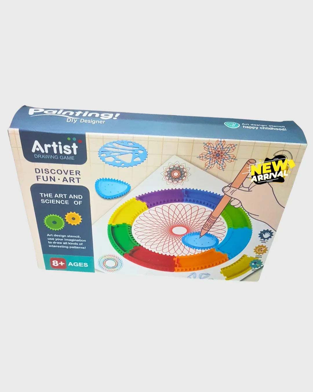 Artist Drawing Game: DISCOVER FUN ART - The Art and Science of Spirography (Ages 8+)