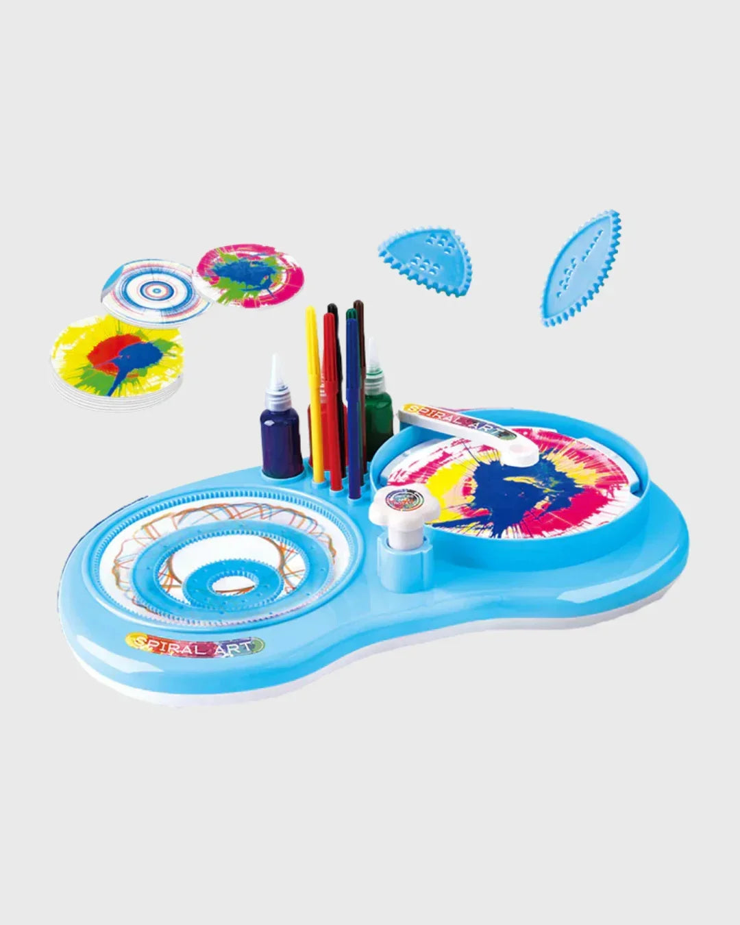 SPIN & SPIRAL ART Kit - Mess-Free, Motorized Geometric Art Studio