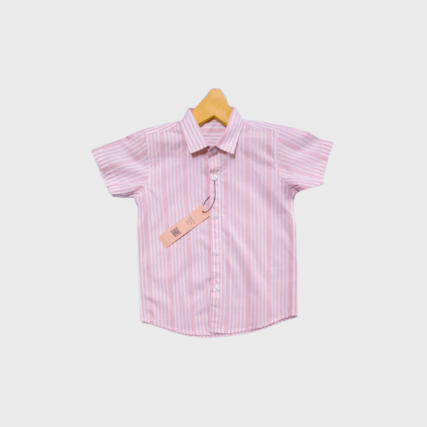 Pink Striped Button Down Shirt Green | (12M - 6YRS)
