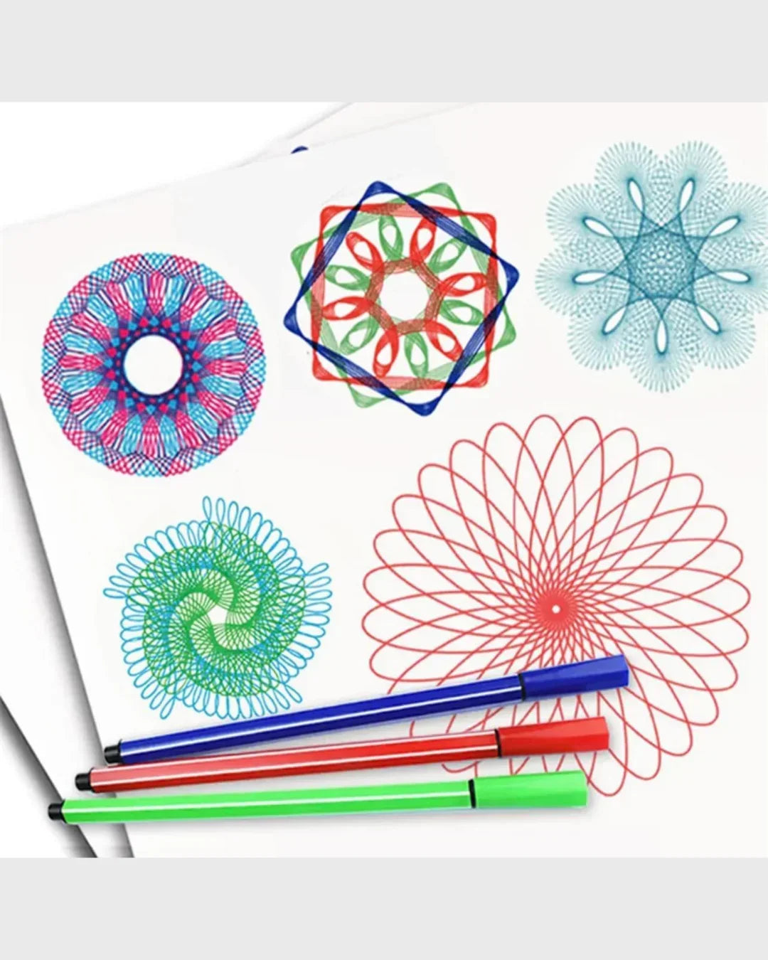 Artist Drawing Game: DISCOVER FUN ART - The Art and Science of Spirography (Ages 8+)