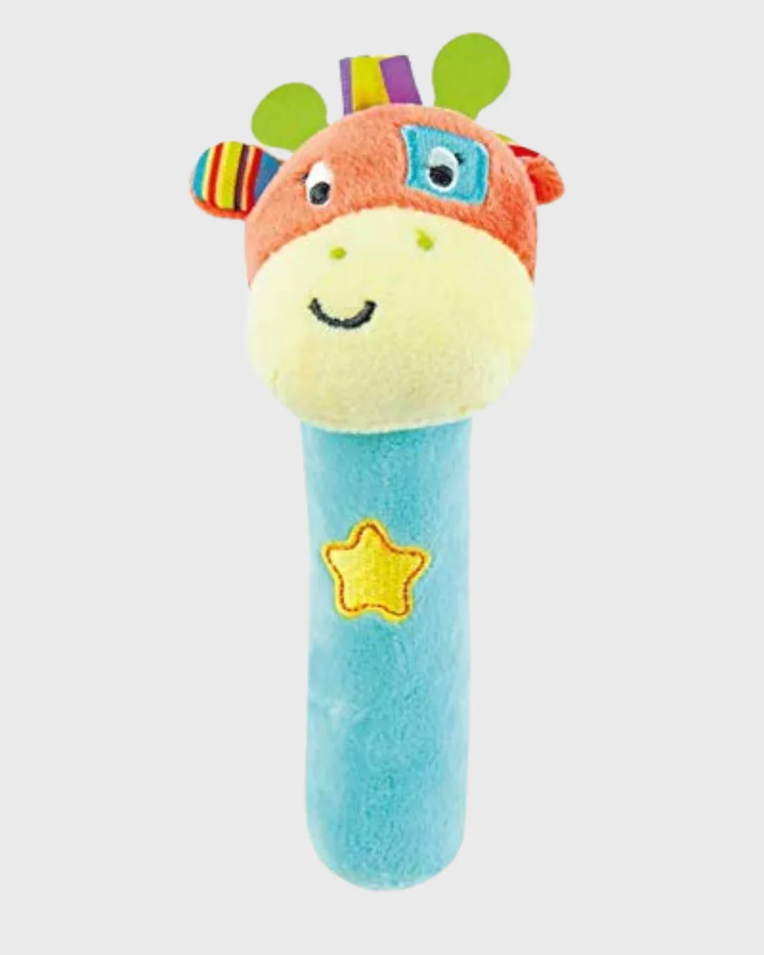 Single Win Fun Soft Animal Rattle Stick for Babies.