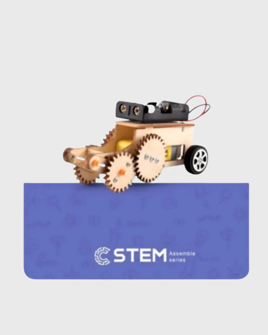 STEM GEAR CAR ASSEMBLY KIT - Build Your Own Motorized Shuttle Car (Ages 6+)