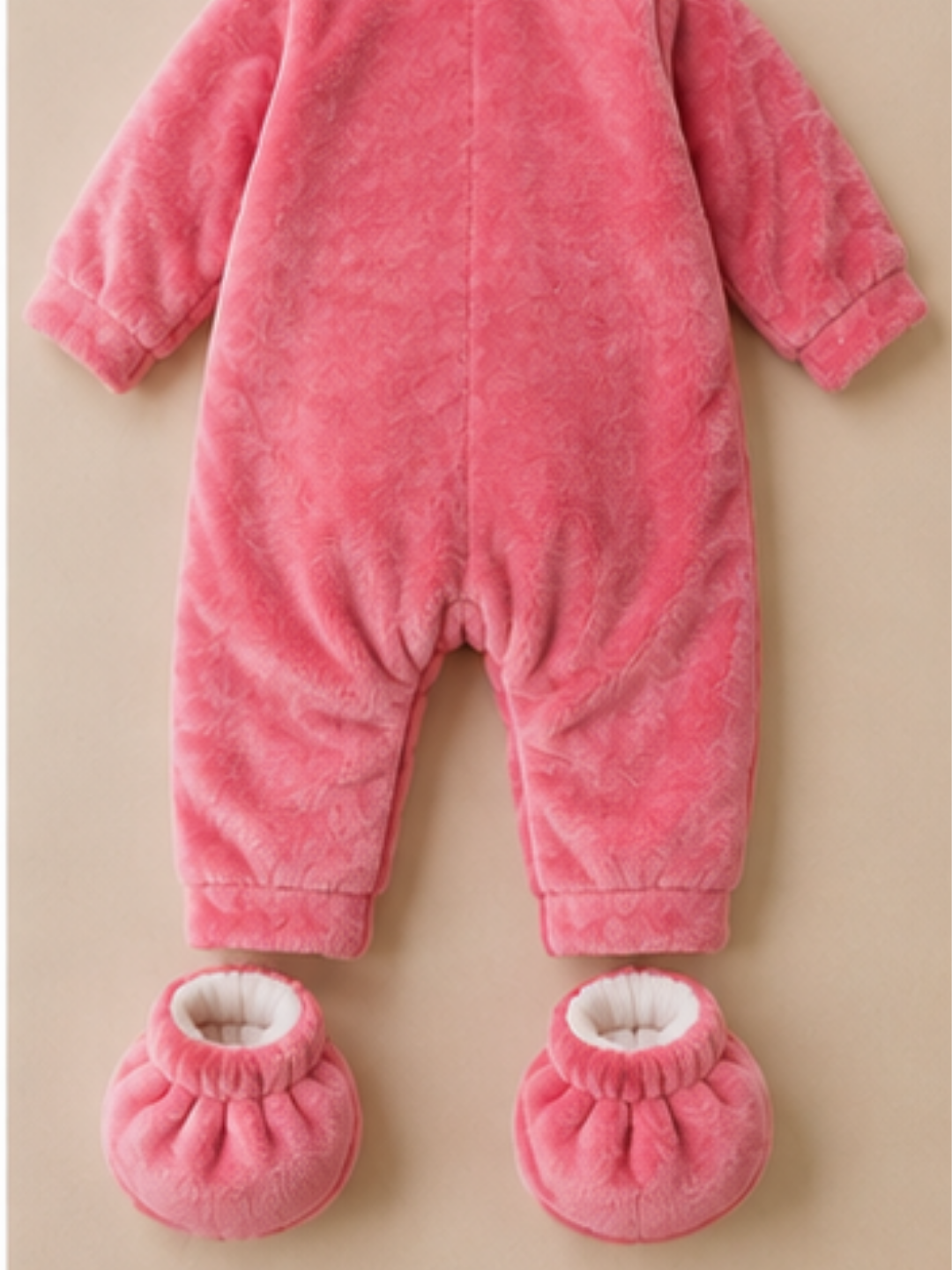 Character Fur Romper Pink