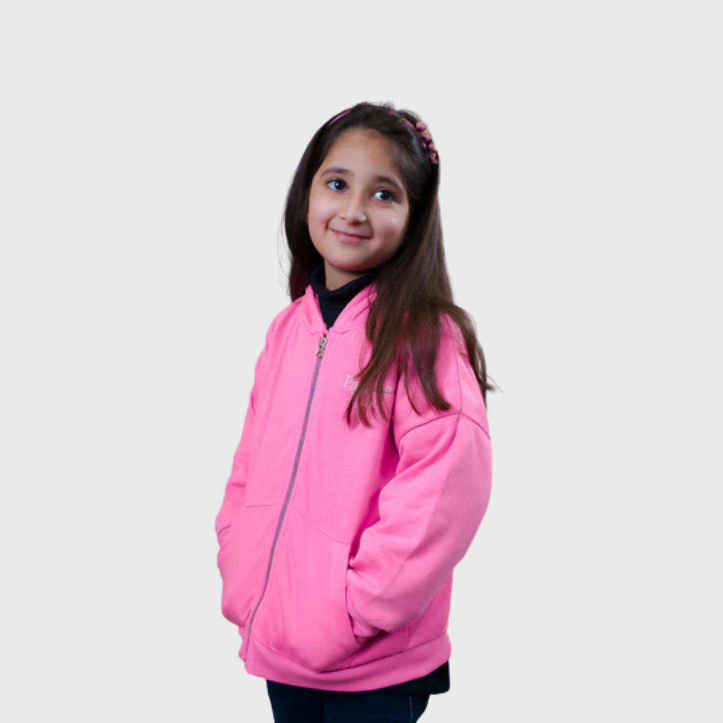Kids’ Drop Shoulder Zipper Hoodie – Soft & Stylish – Minor Fault (Ages 2–14)
