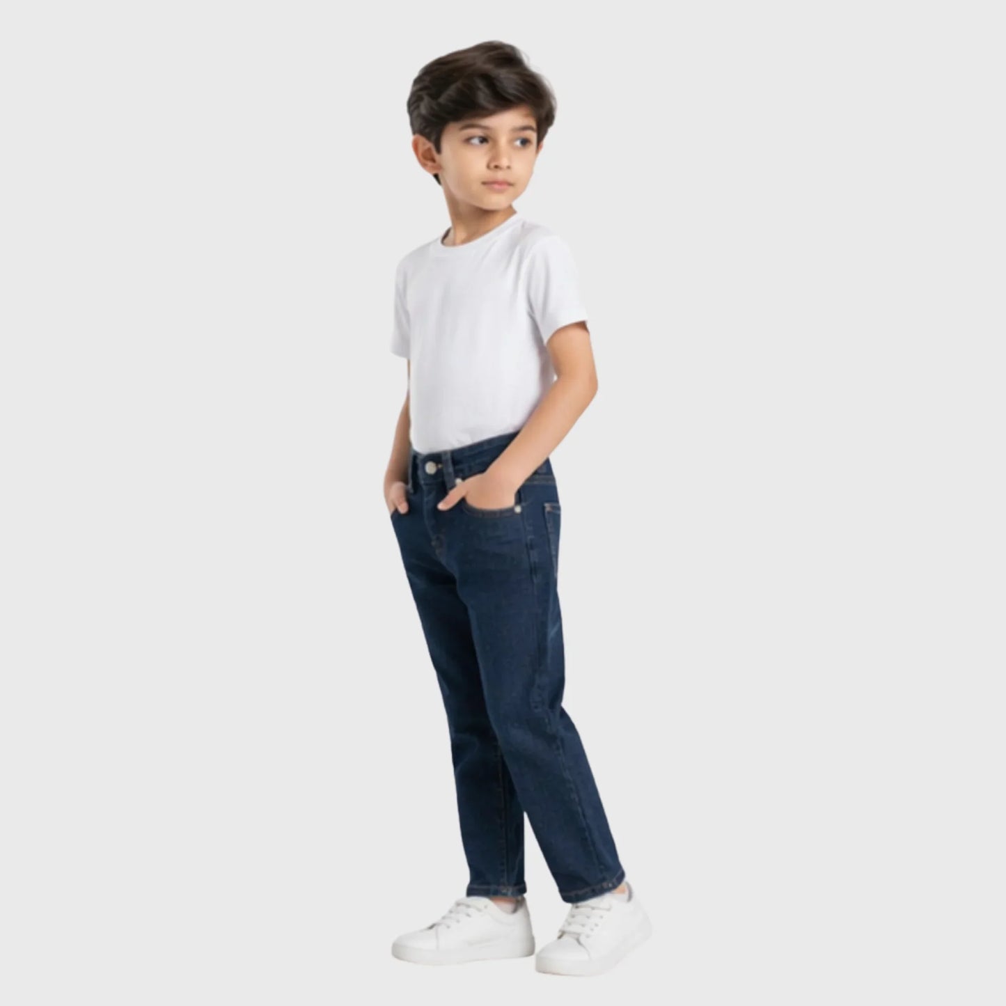 Kids "Classic Straight" Dark Denim Jeans