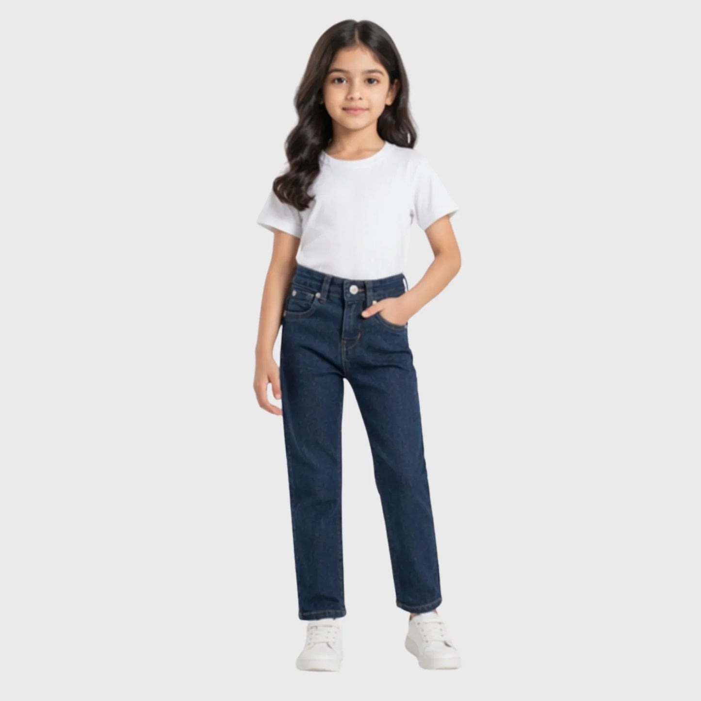 Kids "Classic Straight" Dark Denim Jeans