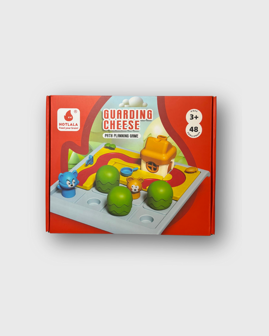 Guarding Cheese Educational Board Game - Fun STEM Learning Strategy Game for Kids Ages 3+ with 48 Challenges