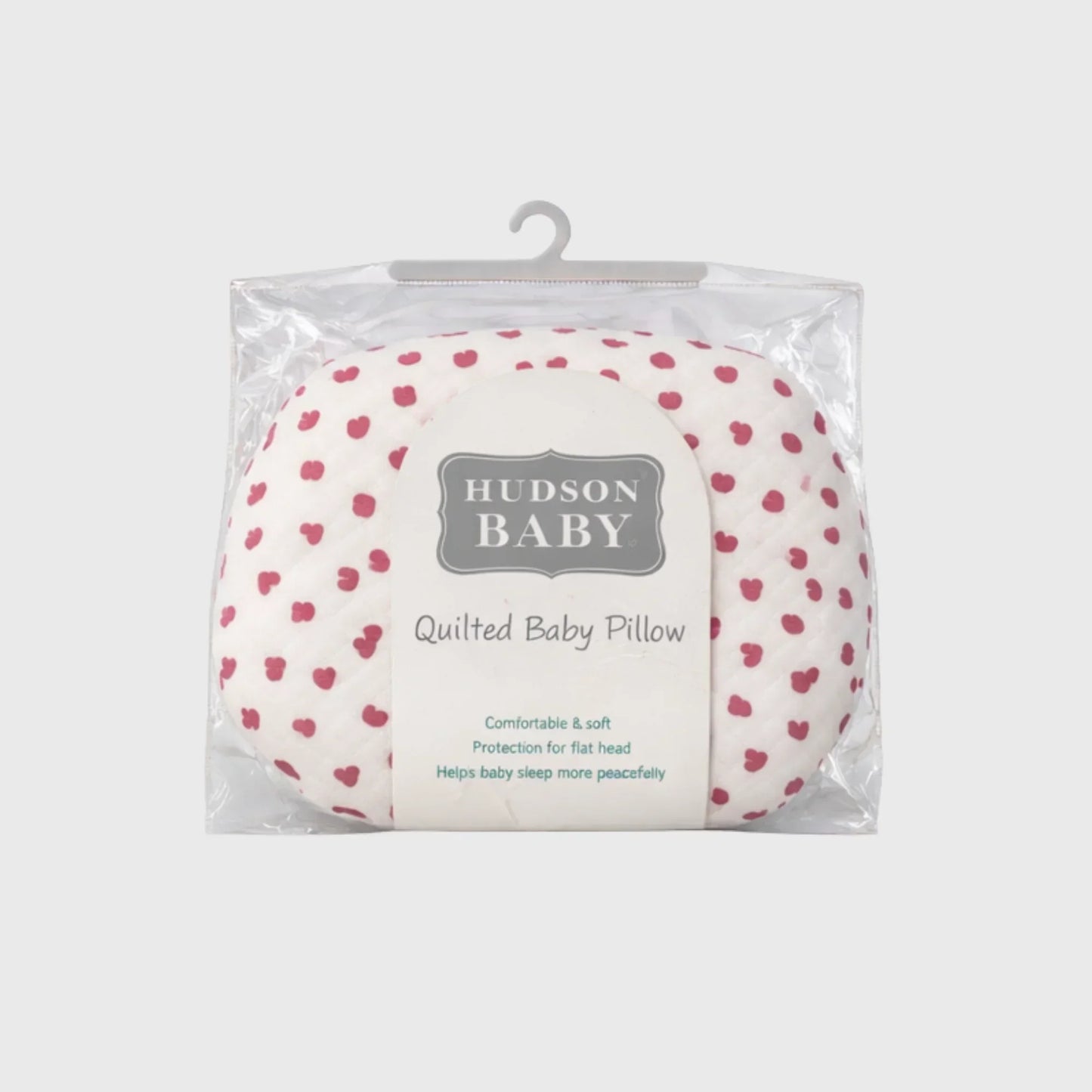 Heart Quilted Baby Pillow