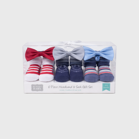 Mommy Minors: 6-Piece Coordinated Headband & Sock Gift Set