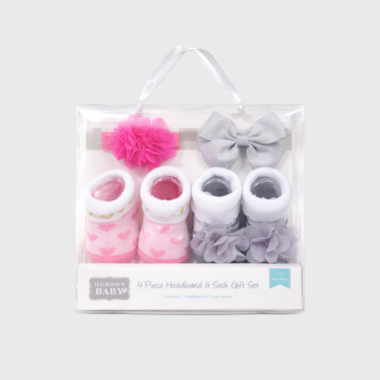 Mommy Minors: 4-Piece Headband & Sock Gift Set
