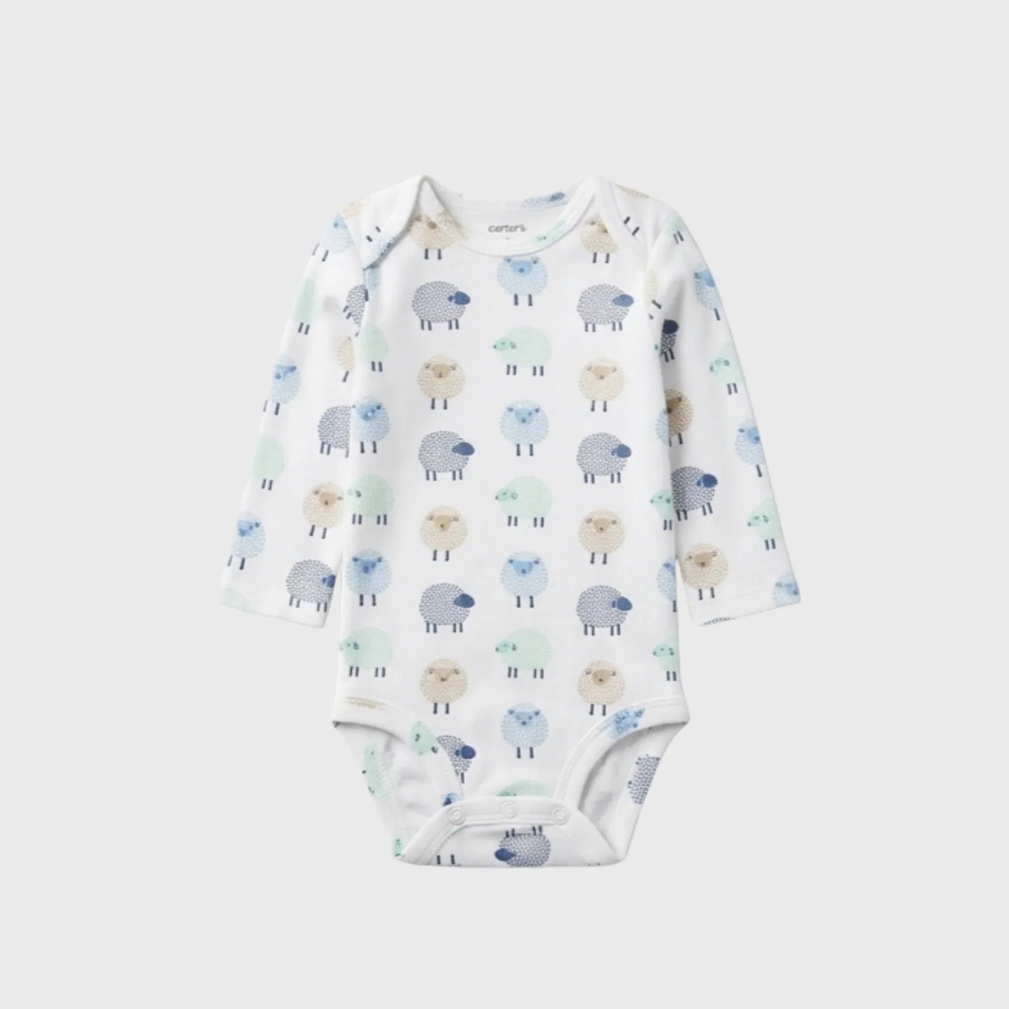 Long-Sleeve Sheep Print Bodysuit