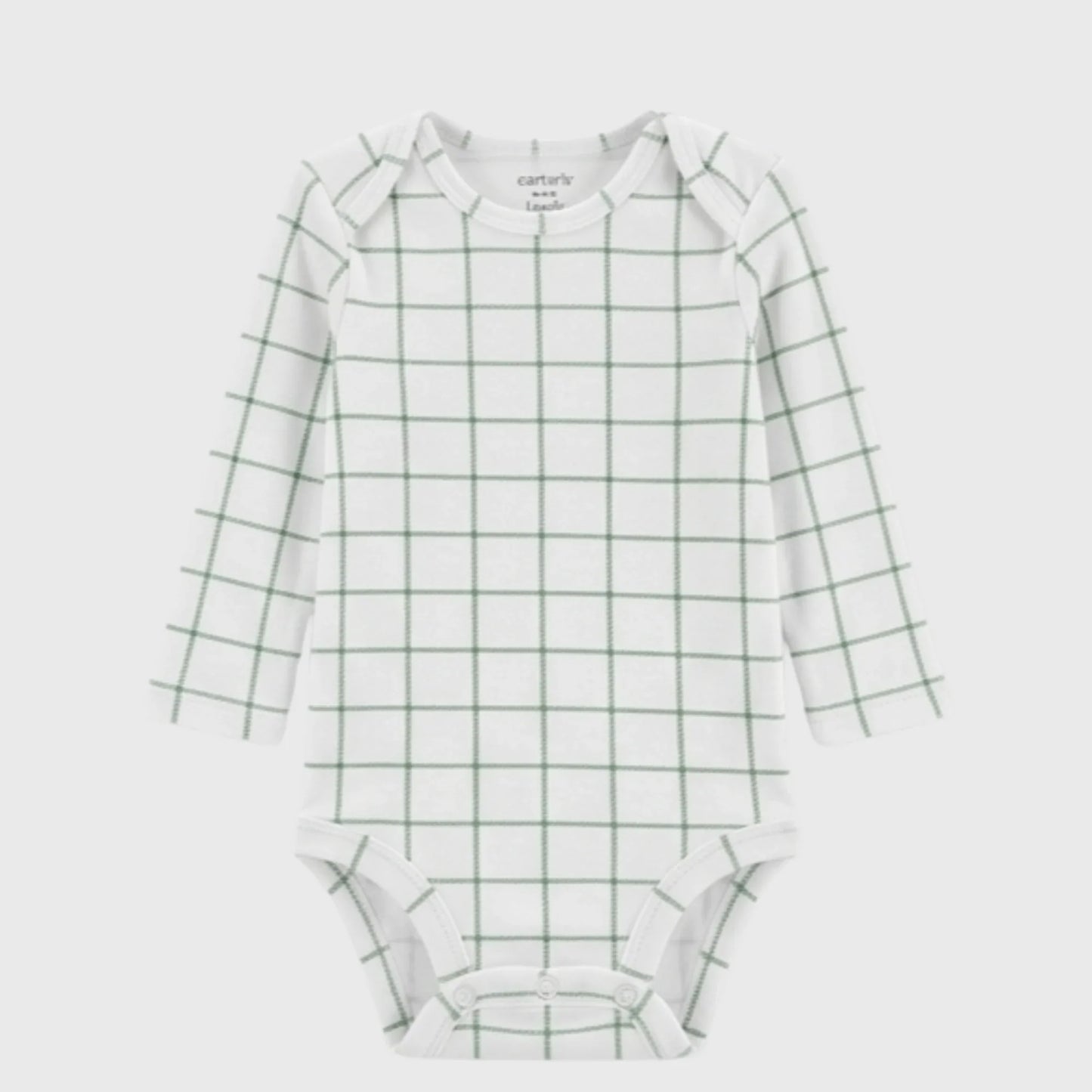 Green Windowpane Grid Bodysuit