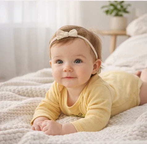 Long-Sleeve Yellow Tiger Bodysuit