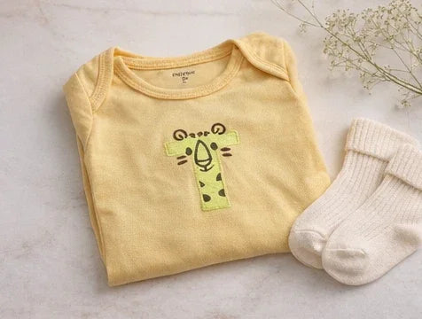 Long-Sleeve Yellow Tiger Bodysuit
