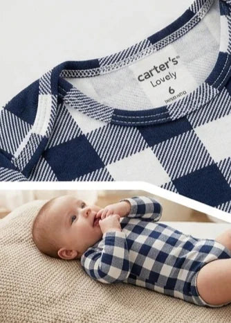 Black & White Gingham Infant Bodysuit
