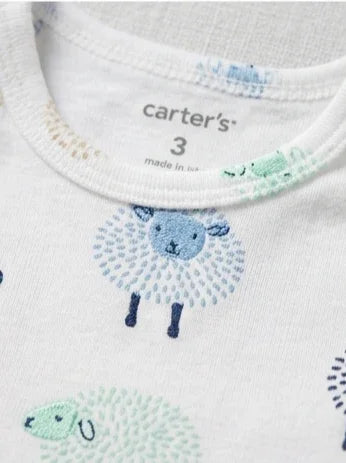 Long-Sleeve Sheep Print Bodysuit