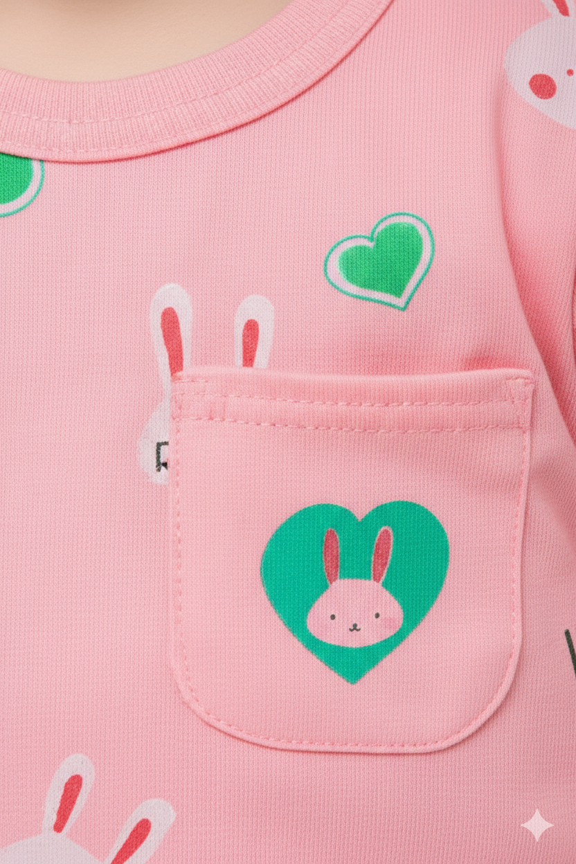 Pink Tee Shirt & Short Set