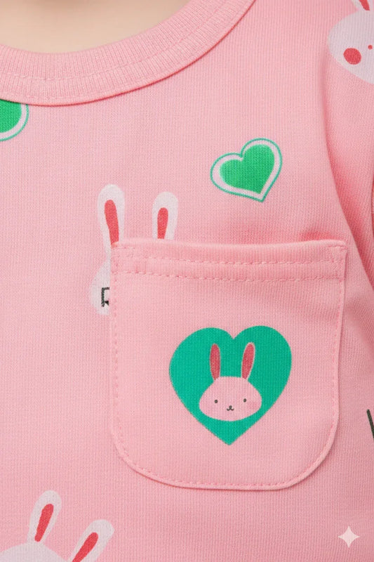 Pink Tee Shirt & Short Set
