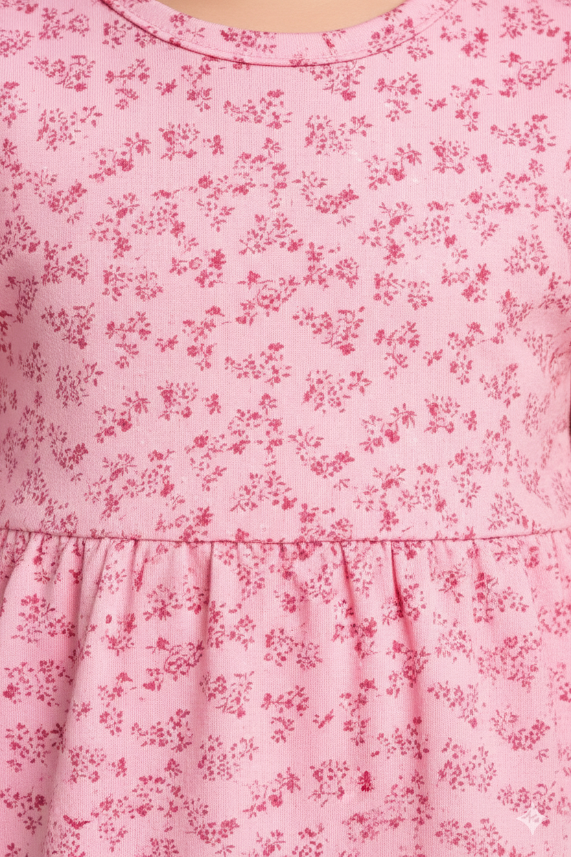 Pink Frock For Girls | (12M-6YRS)