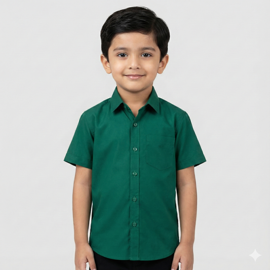 Evergreen Shirt Button Down | 6-14Yrs