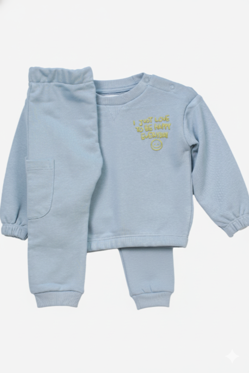 Baby Cozy Sweatshirt & Jogger Set – Soft Cotton Outfit – Minor Fault (0–24 Months)