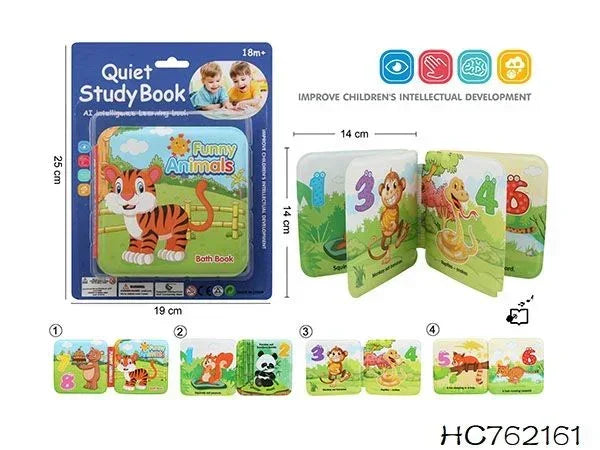 Quiet Study Book - Funny Animals Bath Book