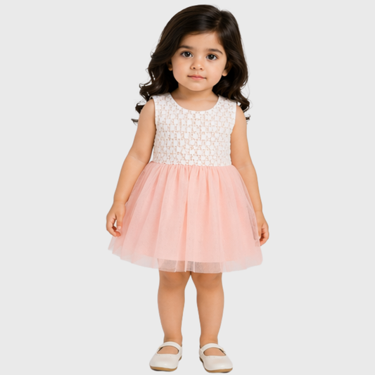 Baby Girl "Lace & Tulle" Sleeveless Frock