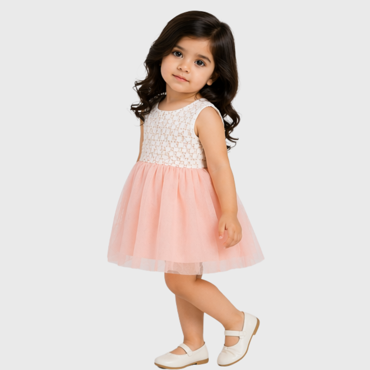Baby Girl "Lace & Tulle" Sleeveless Frock