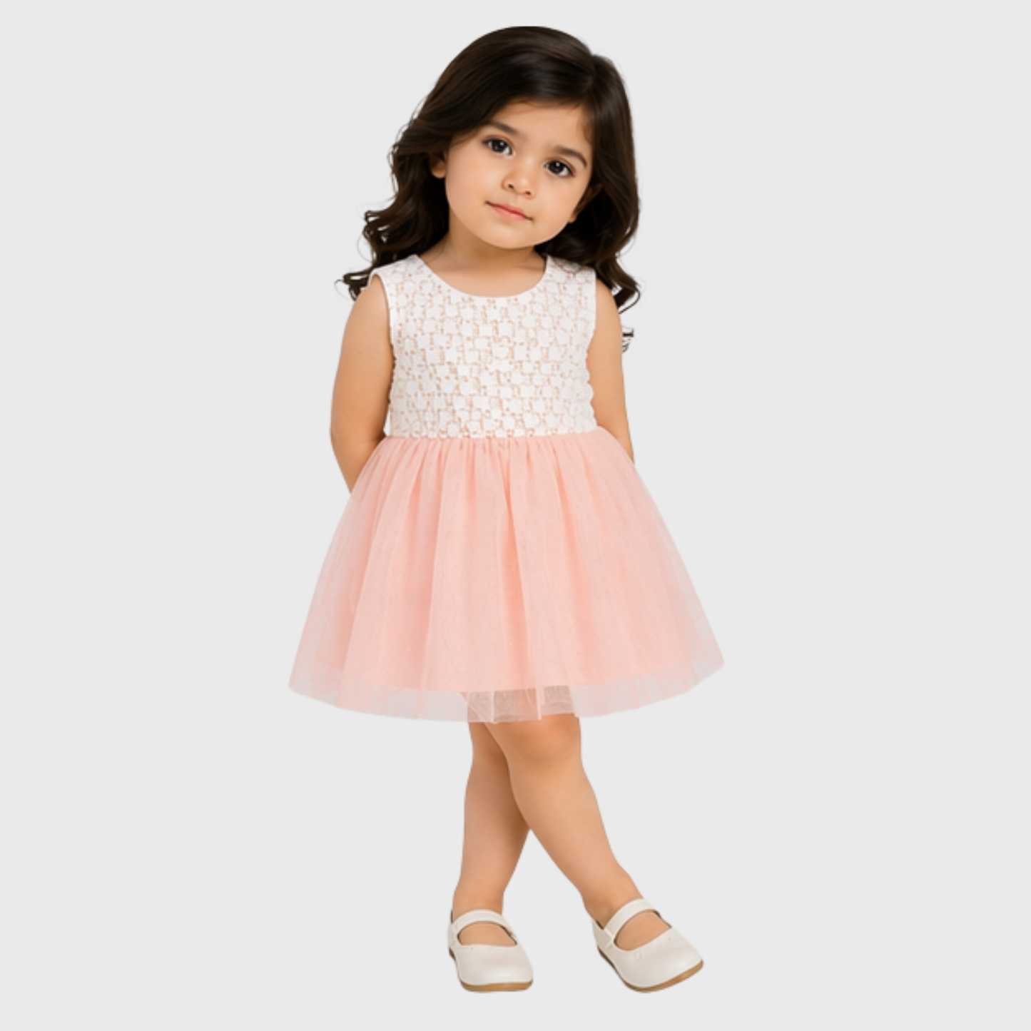 Baby Girl "Lace & Tulle" Sleeveless Frock