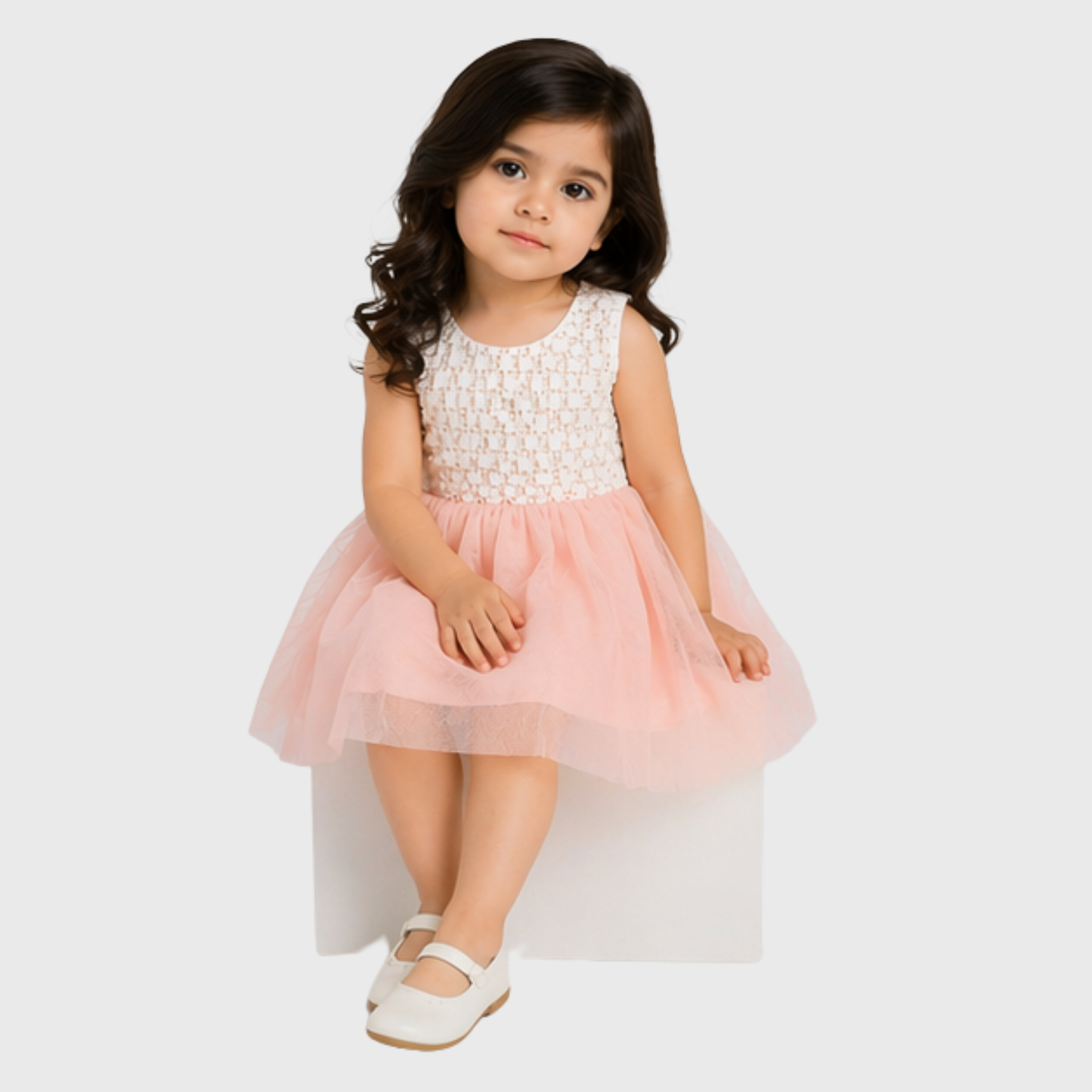 Baby Girl "Lace & Tulle" Sleeveless Frock