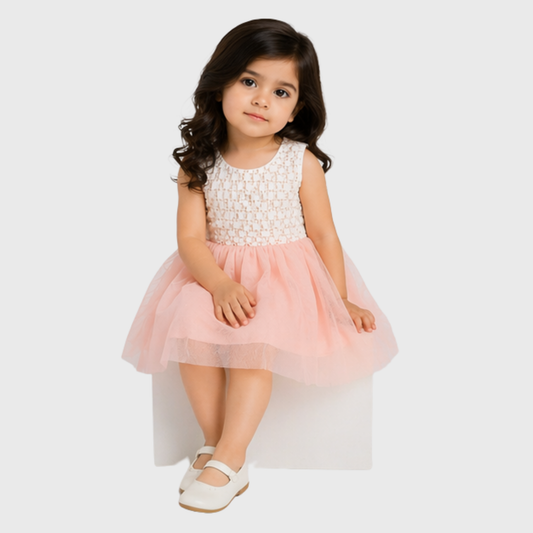 Baby Girl "Lace & Tulle" Sleeveless Frock