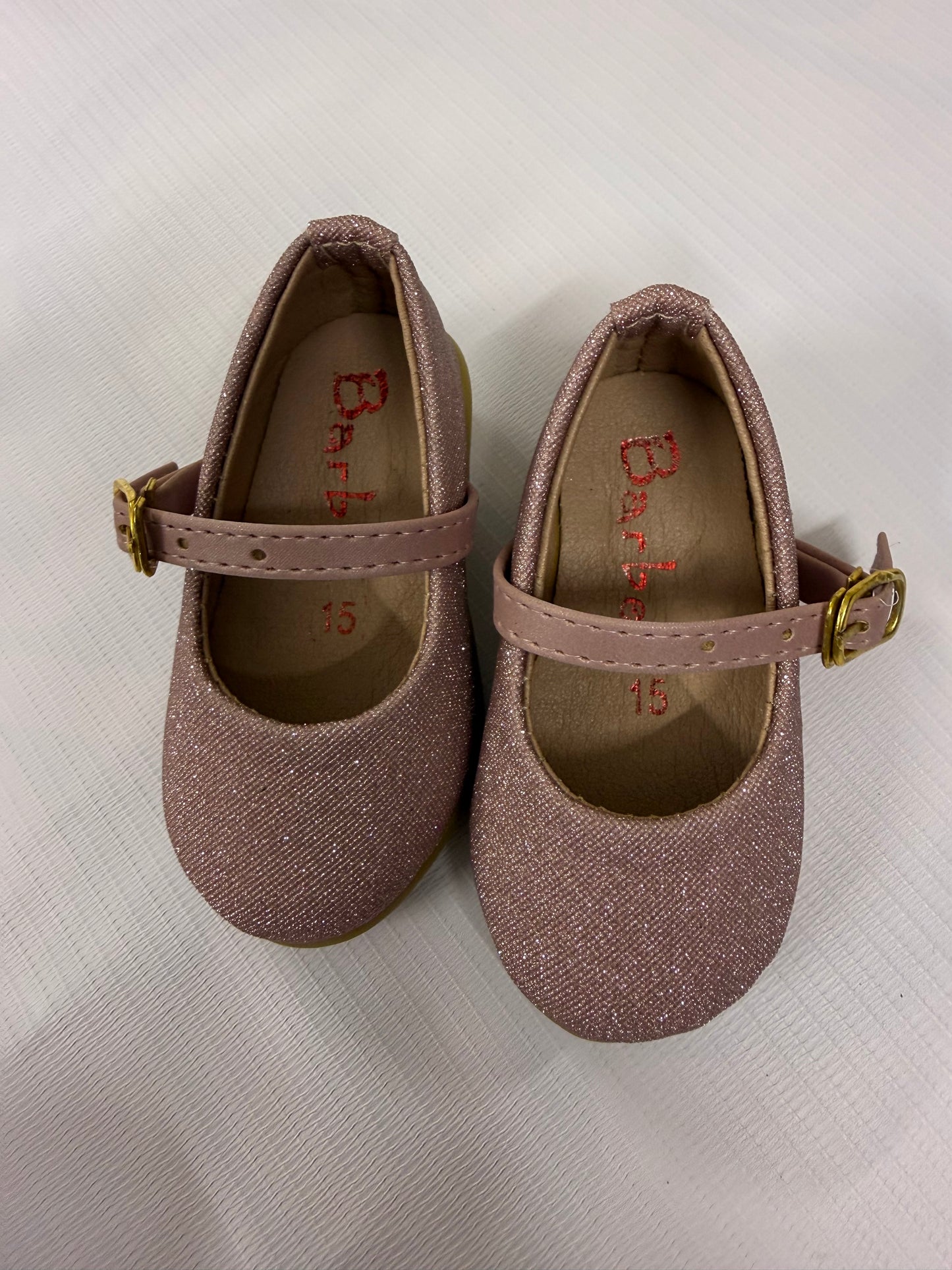 Girls’ Pink Glitter Mary Jane Shoes