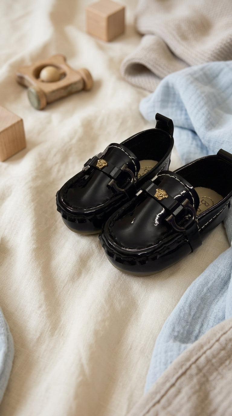 Black Patent Leather Loafers