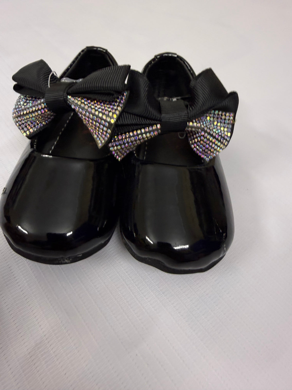 Girls’ Black Bow Party Shoes
