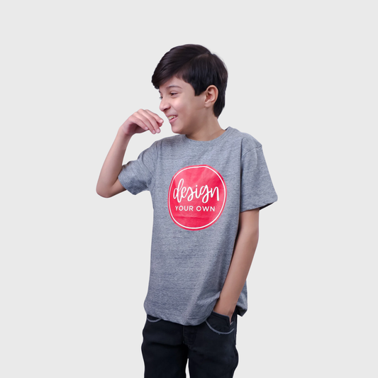 Grey Cotton T-Shirt | 2-14 Years
