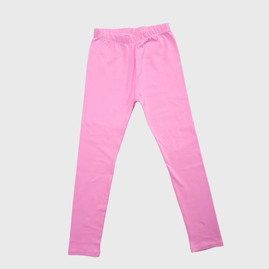 Girls' Essential Pink Leggings - Ages 6-14 Years