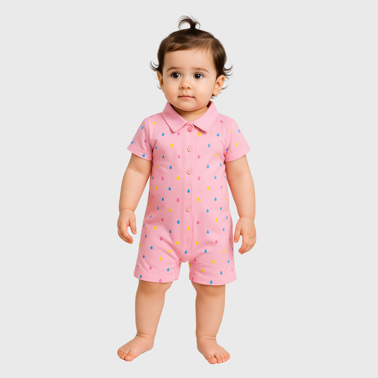 Sweetheart Pop Romper - Pink