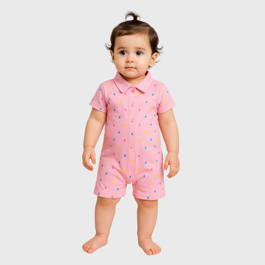 Sweetheart Pop Romper - Pink