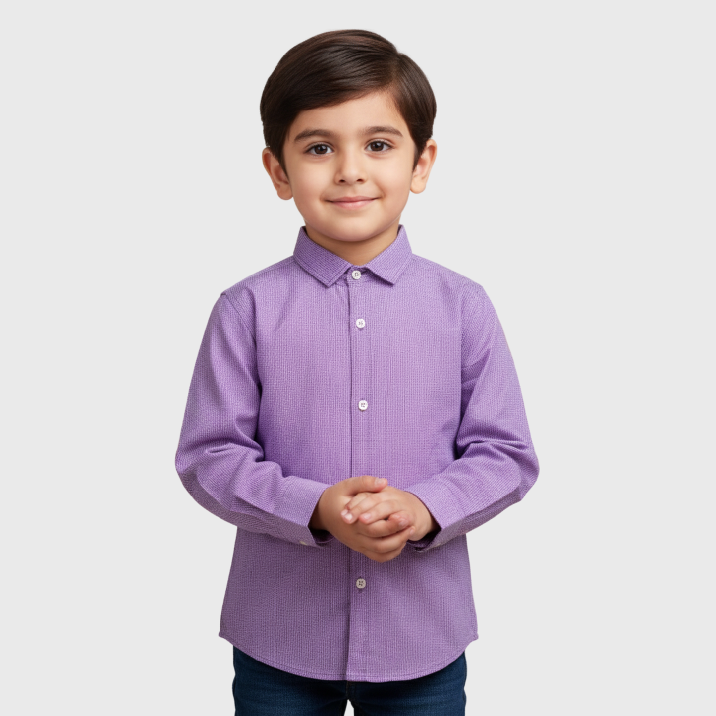 Purple Button-Down Shirt | (Sizes 2-10)