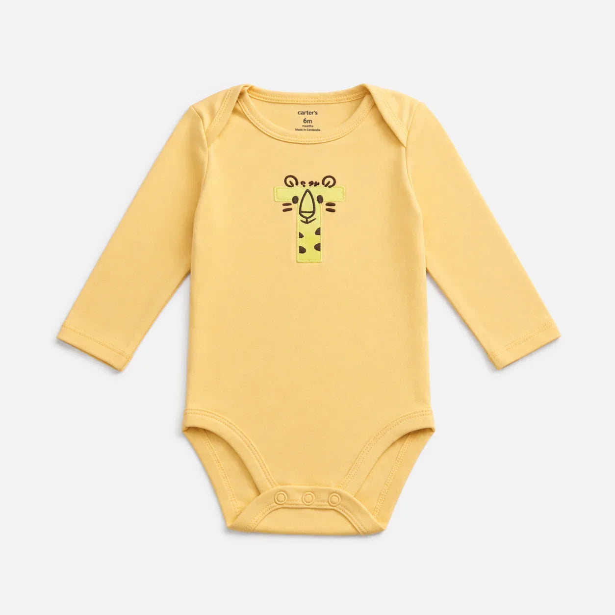 Long-Sleeve Yellow Tiger Bodysuit