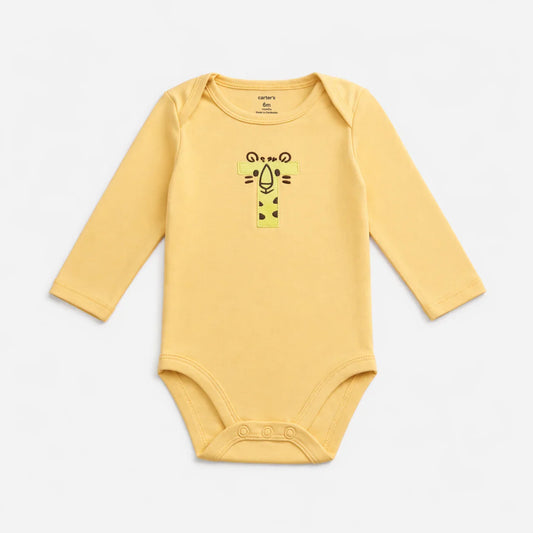 Long-Sleeve Yellow Tiger Bodysuit