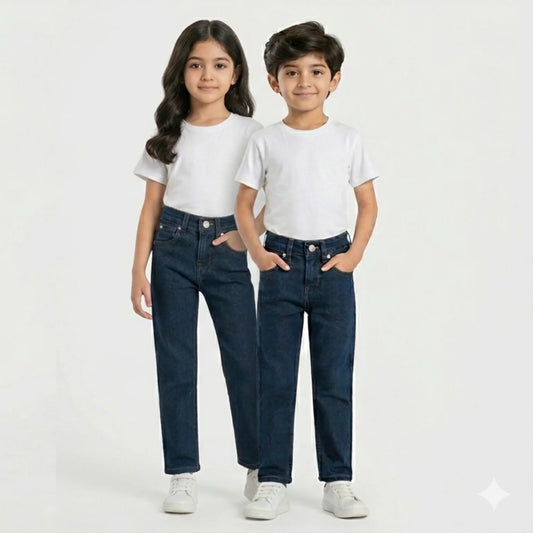 Kids "Classic Straight" Dark Denim Jeans