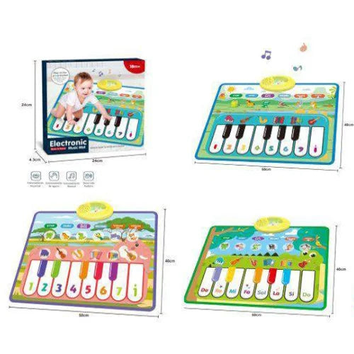 Electronic Piano Play Mat - Musical Baby Mat with Lights & Sounds (18M+)