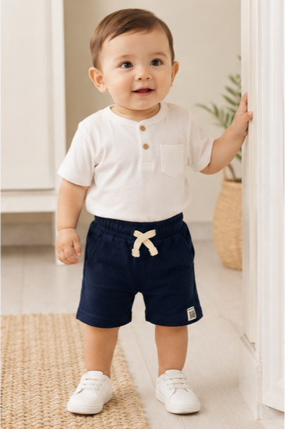 Baby Summer Shorts – Navy-Blue