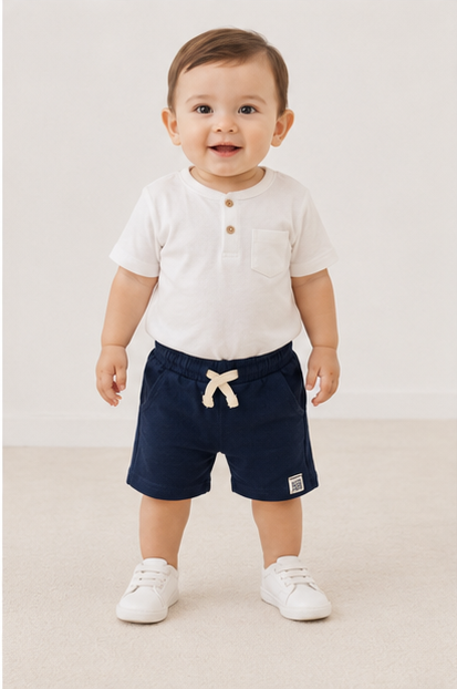 Baby Summer Shorts – Navy-Blue